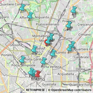 Mappa Via Privata Antonio Vivaldi, 20124 Milano MI, Italia (2.22118)