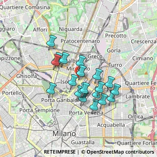 Mappa Via Privata Antonio Vivaldi, 20124 Milano MI, Italia (1.4325)