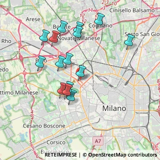 Mappa Viale Achille Papa, 20149 Milano MI, Italia (3.72733)