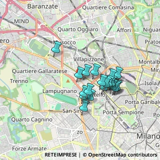 Mappa Viale Achille Papa, 20149 Milano MI, Italia (1.412)