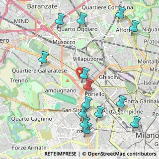Mappa Viale Achille Papa, 20149 Milano MI, Italia (2.54357)