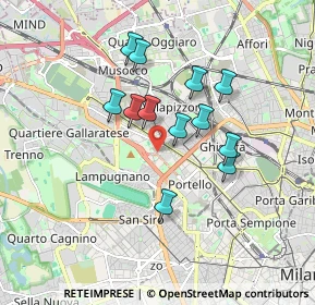 Mappa Viale Achille Papa, 20149 Milano MI, Italia (1.43917)