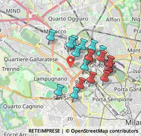Mappa Viale Achille Papa, 20149 Milano MI, Italia (1.4425)