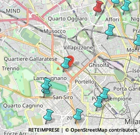 Mappa Viale Achille Papa, 20149 Milano MI, Italia (2.87917)