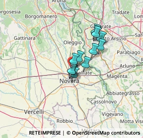 Mappa Strada dell'Industria, 28062 Cameri NO, Italia (8.91333)