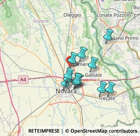 Mappa Strada dell'Industria, 28062 Cameri NO, Italia (5.30417)