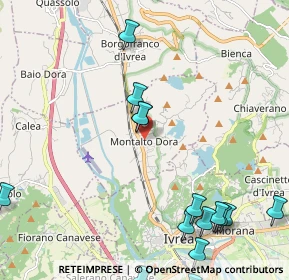 Mappa 10016 Montalto Dora TO, Italia (2.85867)