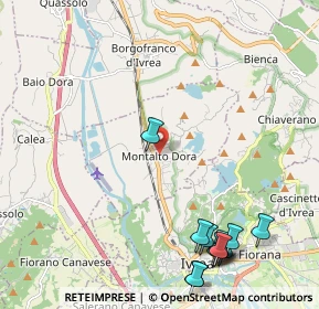 Mappa 10016 Montalto Dora TO, Italia (2.84917)