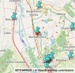 Mappa 10016 Montalto Dora TO, Italia (3.07385)