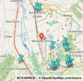 Mappa 10016 Montalto Dora TO, Italia (2.76417)