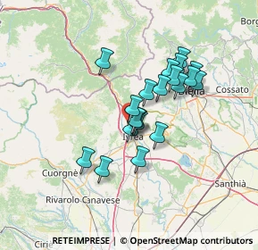 Mappa 10016 Montalto Dora TO, Italia (10.5595)