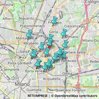 Mappa Via dei Transiti, 20127 Milano MI, Italia (1.4195)