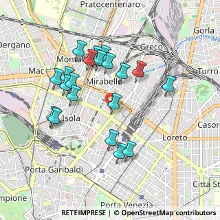 Mappa Via Privata G. Martucci, 20124 Milano MI, Italia (0.893)