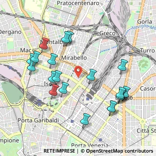 Mappa Via Privata G. Martucci, 20124 Milano MI, Italia (1.099)