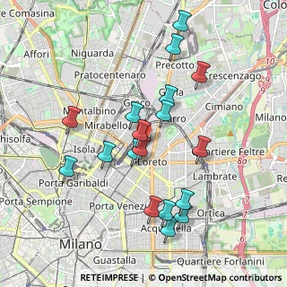 Mappa Via Privata Oldrado da Tresseno, 20127 Milano MI, Italia (1.86389)