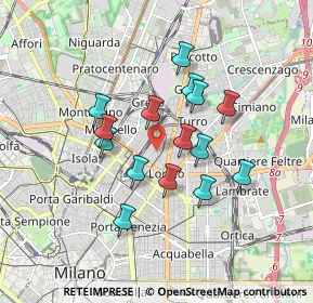 Mappa Via Privata Oldrado da Tresseno, 20127 Milano MI, Italia (1.44333)