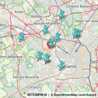 Mappa Via Grosotto, 20149 Milano MI, Italia (3.39091)