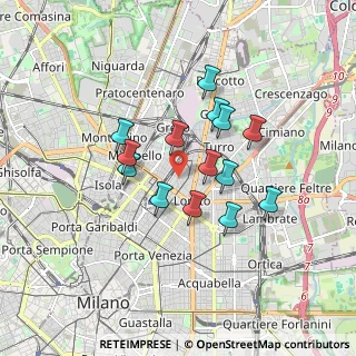 Mappa CAP, 20127 Milano MI (1.39143)