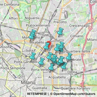 Mappa CAP, 20127 Milano MI (1.57056)