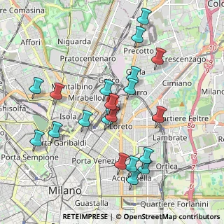 Mappa CAP, 20127 Milano MI (2.0025)