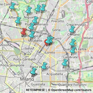 Mappa CAP, 20127 Milano MI (2.46333)