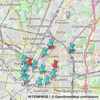 Mappa CAP, 20127 Milano MI (2.32267)