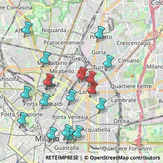 Mappa CAP, 20127 Milano MI (2.32056)
