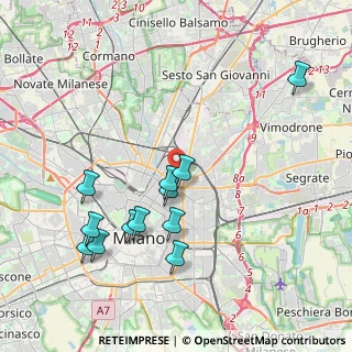 Mappa CAP, 20127 Milano MI (4.09083)