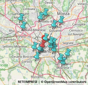 Mappa Via Alserio, 20159 Milano MI, Italia (6.13263)