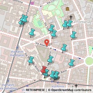 Mappa Via Alserio, 20159 Milano MI, Italia (0.156)
