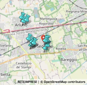 Mappa Via Fiume 2 Sedriano info@dgmfalegnameria, 20018 Sedriano MI, Italia (1.29385)