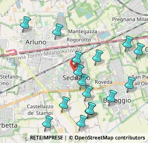 Mappa Via Fiume 2 Sedriano info@dgmfalegnameria, 20018 Sedriano MI, Italia (2.23188)