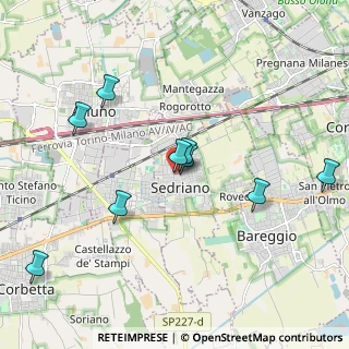 Mappa Via Fiume 2 Sedriano info@dgmfalegnameria, 20018 Sedriano MI, Italia (2.625)