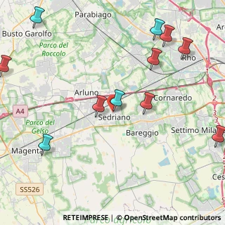 Mappa Via Fiume 2 Sedriano info@dgmfalegnameria, 20018 Sedriano MI, Italia (5.41636)