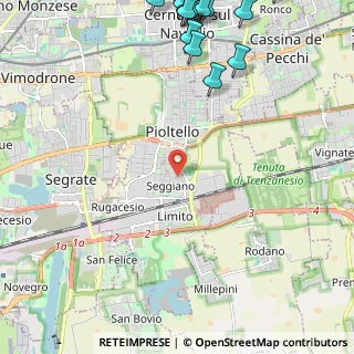 Mappa Via delle Ande, 20096 Pioltello MI, Italia (3.55938)