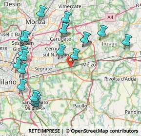 Mappa Via Padre Giovanni Farina, 20060 Vignate MI, Italia (9.474)