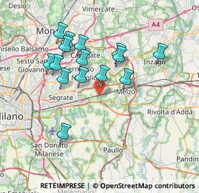 Mappa Via Padre Giovanni Farina, 20060 Vignate MI, Italia (6.77933)