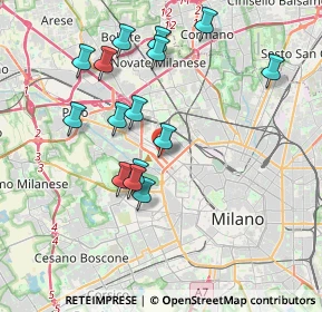 Mappa Via Don Luigi Palazzolo, 20151 Milano MI, Italia (3.69667)