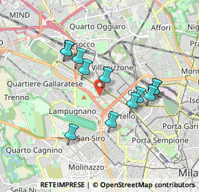 Mappa Via Don Luigi Palazzolo, 20151 Milano MI, Italia (1.58333)