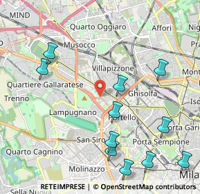 Mappa Via Don Luigi Palazzolo, 20151 Milano MI, Italia (2.50545)