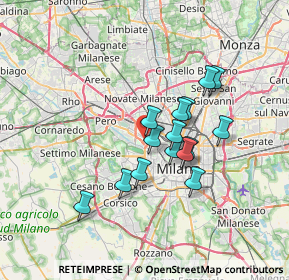 Mappa Via Don Luigi Palazzolo, 20151 Milano MI, Italia (5.46667)