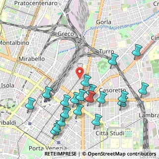 Mappa Via Venini Via Sauli, 20125 Milano MI, Italia (1.168)