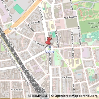 Mappa Piazzale Udine,  5, 20132 Milano, Milano (Lombardia)