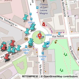 Mappa P.le Udine, 20132 Milano MI, Italia (0.07692)