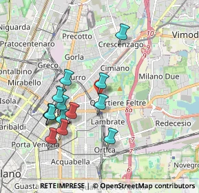 Mappa P.le Udine, 20132 Milano MI, Italia (1.84786)