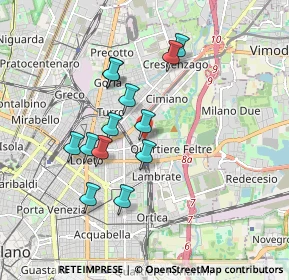 Mappa P.le Udine, 20132 Milano MI, Italia (1.57)