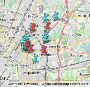 Mappa P.le Udine, 20132 Milano MI, Italia (1.4955)