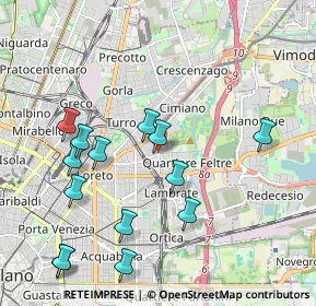 Mappa P.le Udine, 20132 Milano MI, Italia (2.18857)