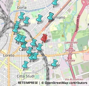 Mappa P.le Udine, 20132 Milano MI, Italia (1.041)
