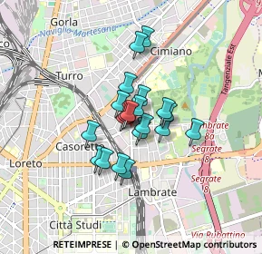 Mappa P.le Udine, 20132 Milano MI, Italia (0.5225)